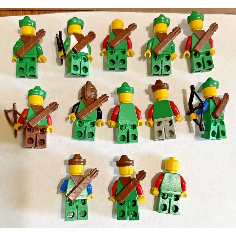 Lego 6071 Forestmen's‎ Crossing Forestwoman Minifigures Only Lot 1990
